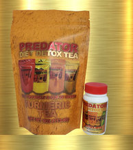 Load image into Gallery viewer, Turmeric Detox Tea  with Detox Bits- Predator Detox Tea
